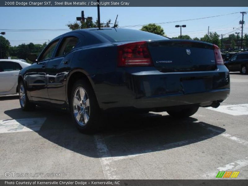 Steel Blue Metallic / Dark/Light Slate Gray 2008 Dodge Charger SXT