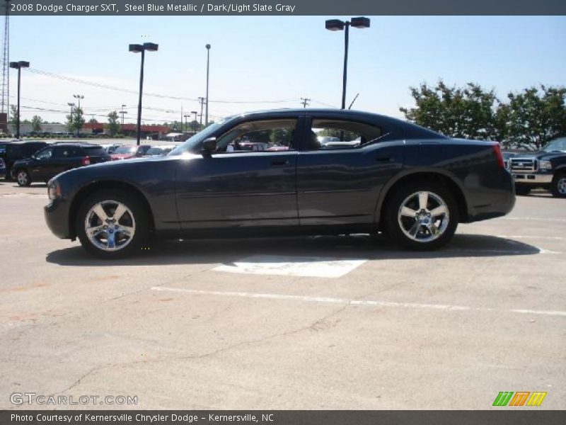Steel Blue Metallic / Dark/Light Slate Gray 2008 Dodge Charger SXT