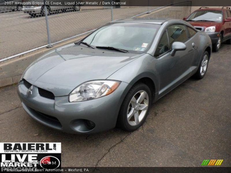 Liquid Silver Metallic / Dark Charcoal 2007 Mitsubishi Eclipse GS Coupe