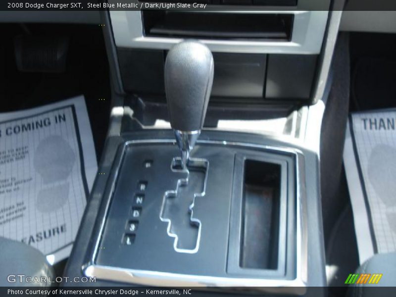 Steel Blue Metallic / Dark/Light Slate Gray 2008 Dodge Charger SXT