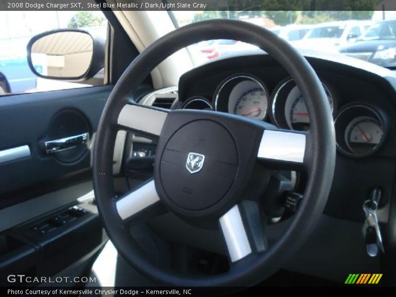 Steel Blue Metallic / Dark/Light Slate Gray 2008 Dodge Charger SXT