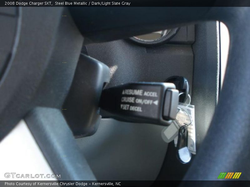 Steel Blue Metallic / Dark/Light Slate Gray 2008 Dodge Charger SXT