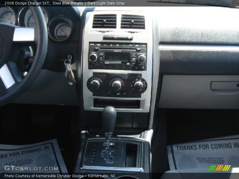 Steel Blue Metallic / Dark/Light Slate Gray 2008 Dodge Charger SXT
