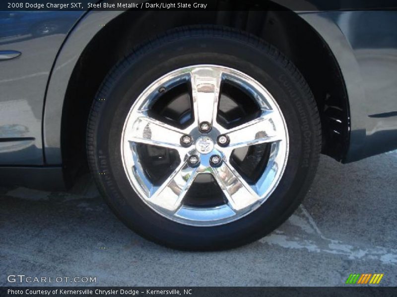 Steel Blue Metallic / Dark/Light Slate Gray 2008 Dodge Charger SXT