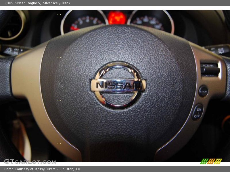 Silver Ice / Black 2009 Nissan Rogue S