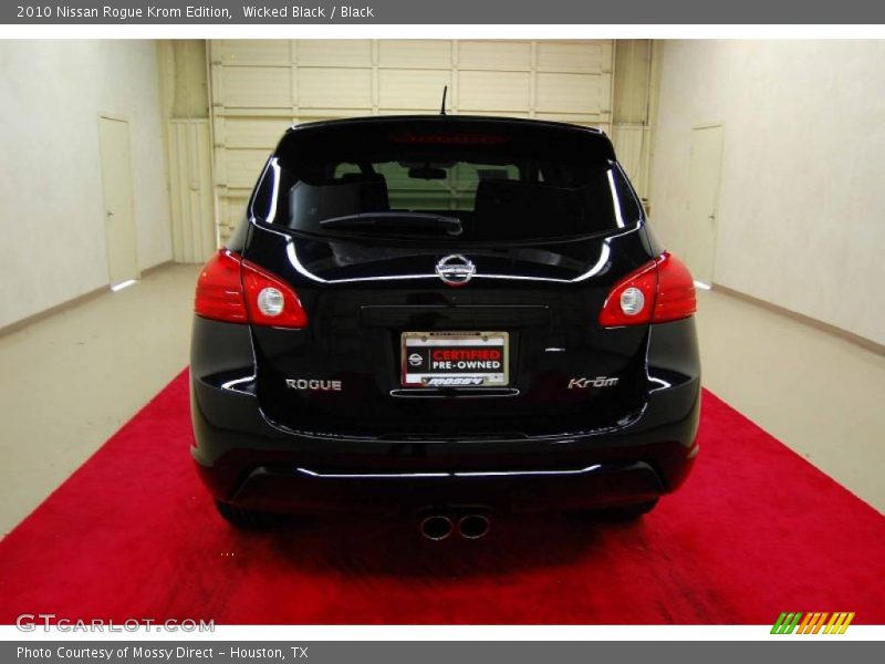 Wicked Black / Black 2010 Nissan Rogue Krom Edition