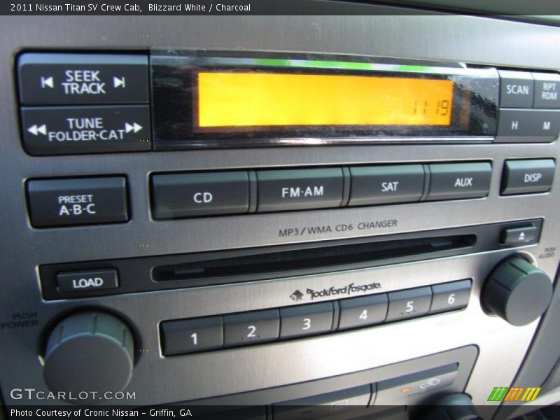 Blizzard White / Charcoal 2011 Nissan Titan SV Crew Cab