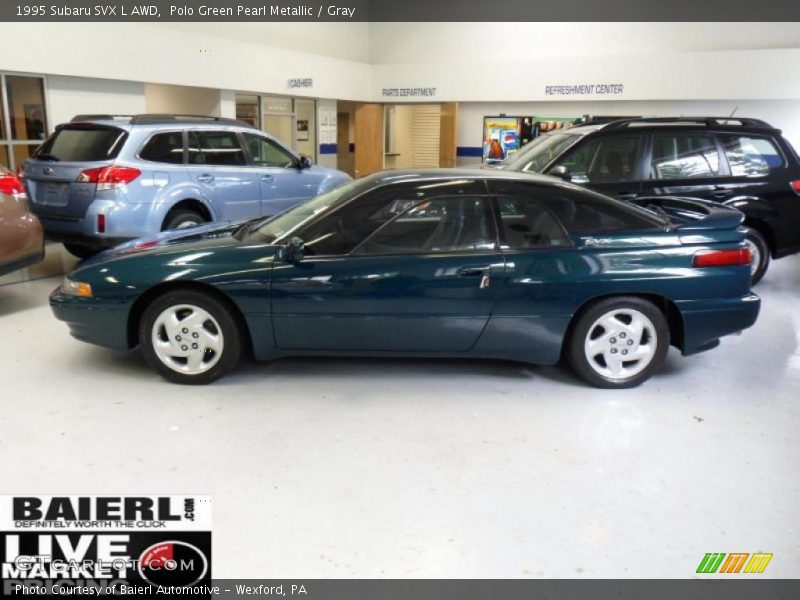 Polo Green Pearl Metallic / Gray 1995 Subaru SVX L AWD