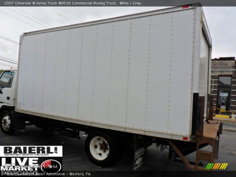 White / Gray 2007 Chevrolet W Series Truck W4500 Commercial Moving Truck