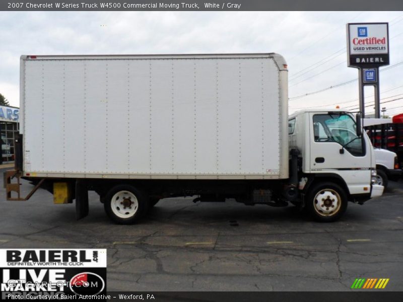 White / Gray 2007 Chevrolet W Series Truck W4500 Commercial Moving Truck