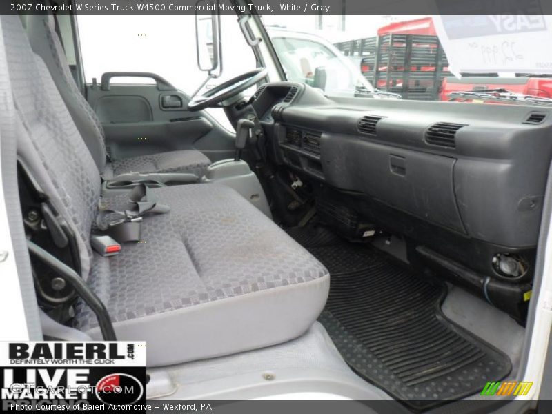 White / Gray 2007 Chevrolet W Series Truck W4500 Commercial Moving Truck