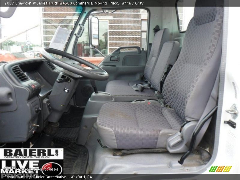 White / Gray 2007 Chevrolet W Series Truck W4500 Commercial Moving Truck