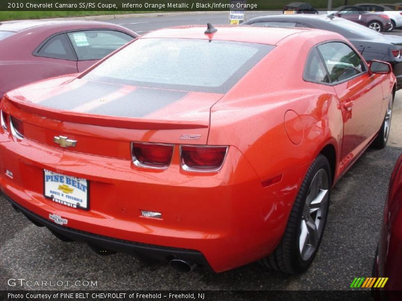 Inferno Orange Metallic / Black/Inferno Orange 2010 Chevrolet Camaro SS/RS Coupe