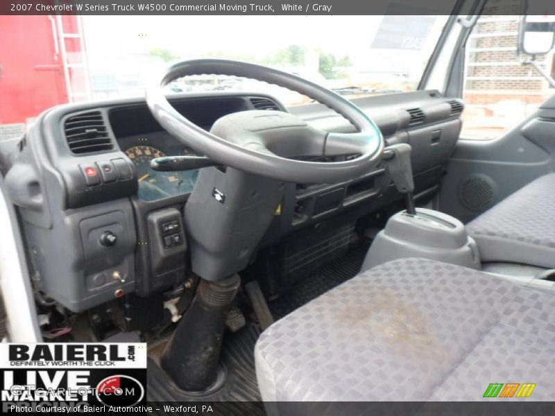 White / Gray 2007 Chevrolet W Series Truck W4500 Commercial Moving Truck