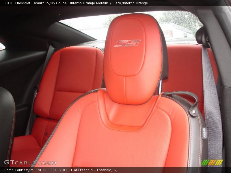  2010 Camaro SS/RS Coupe Black/Inferno Orange Interior