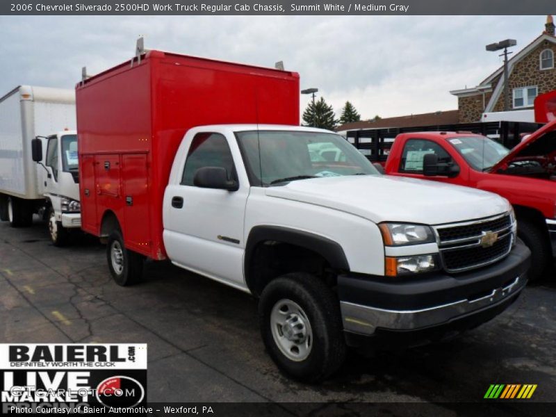 Summit White / Medium Gray 2006 Chevrolet Silverado 2500HD Work Truck Regular Cab Chassis