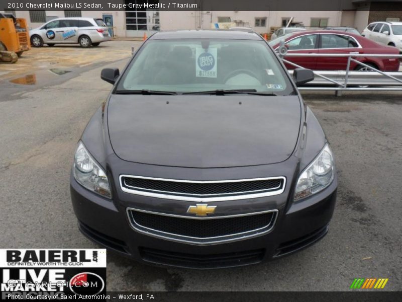 Taupe Gray Metallic / Titanium 2010 Chevrolet Malibu LS Sedan