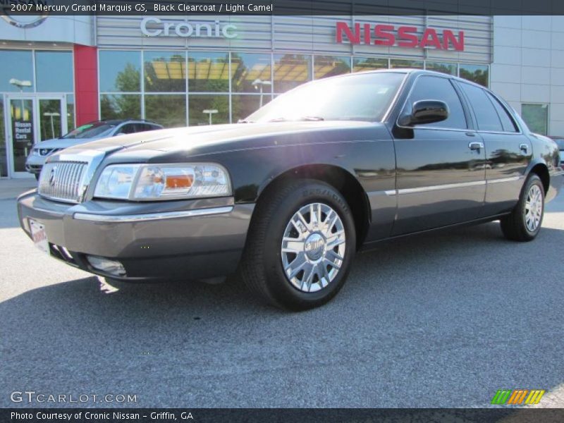 Black Clearcoat / Light Camel 2007 Mercury Grand Marquis GS