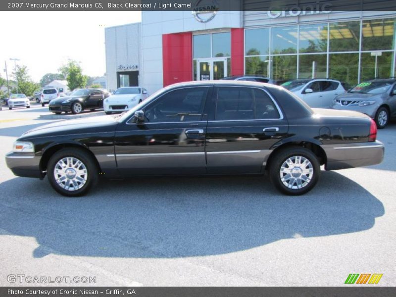 Black Clearcoat / Light Camel 2007 Mercury Grand Marquis GS