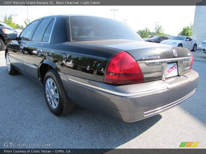 Black Clearcoat / Light Camel 2007 Mercury Grand Marquis GS