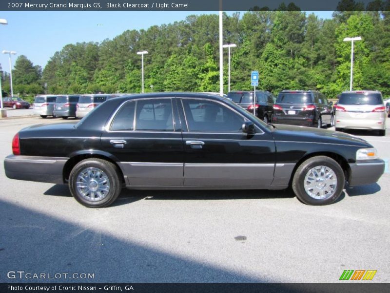 Black Clearcoat / Light Camel 2007 Mercury Grand Marquis GS