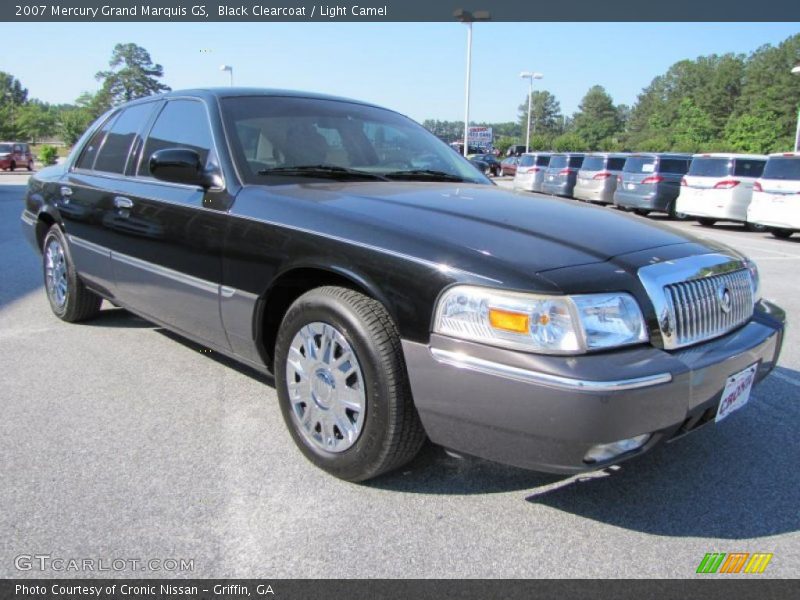 Black Clearcoat / Light Camel 2007 Mercury Grand Marquis GS