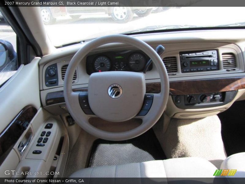 Black Clearcoat / Light Camel 2007 Mercury Grand Marquis GS