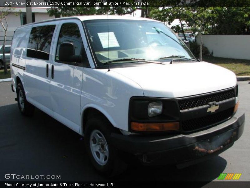 Summit White / Medium Pewter 2007 Chevrolet Express 1500 Commercial Van