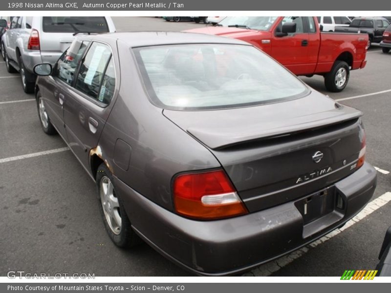 Autumn Copper Pearl Metallic / Tan 1998 Nissan Altima GXE