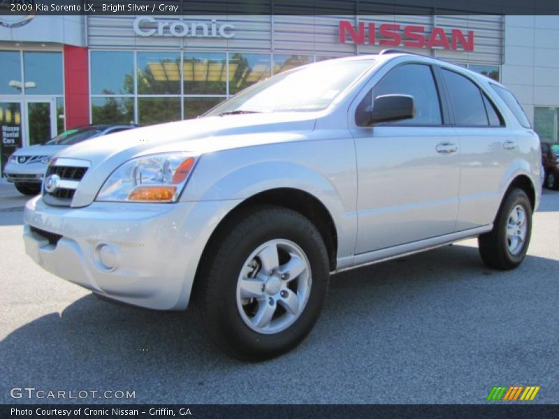 Bright Silver / Gray 2009 Kia Sorento LX