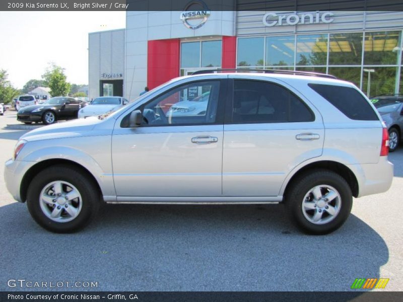 Bright Silver / Gray 2009 Kia Sorento LX