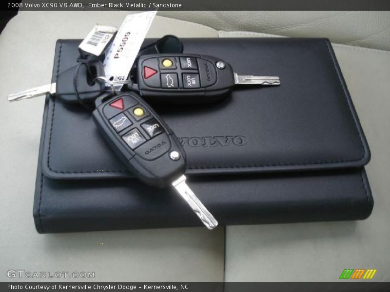 Ember Black Metallic / Sandstone 2008 Volvo XC90 V8 AWD