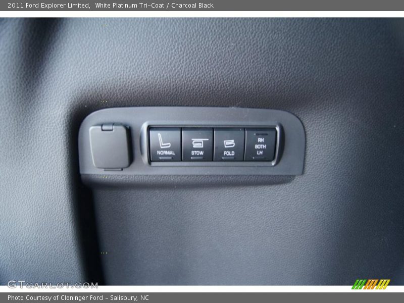 White Platinum Tri-Coat / Charcoal Black 2011 Ford Explorer Limited