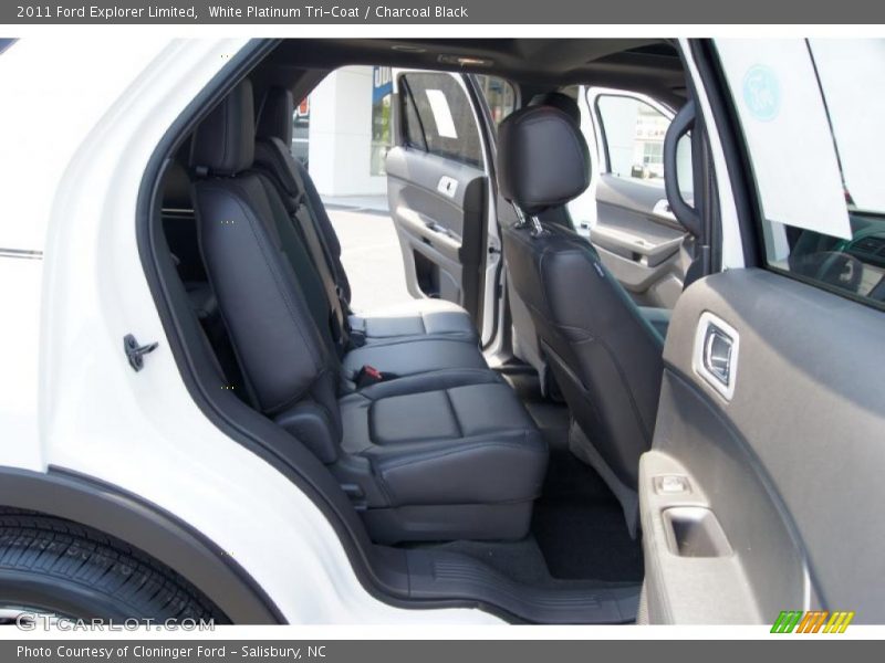 White Platinum Tri-Coat / Charcoal Black 2011 Ford Explorer Limited