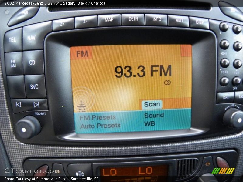 Controls of 2002 C 32 AMG Sedan