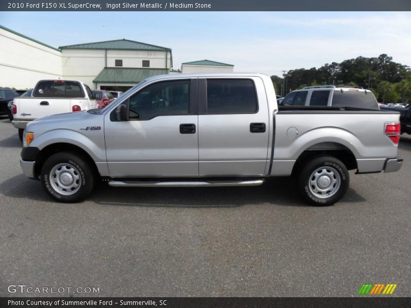 Ingot Silver Metallic / Medium Stone 2010 Ford F150 XL SuperCrew