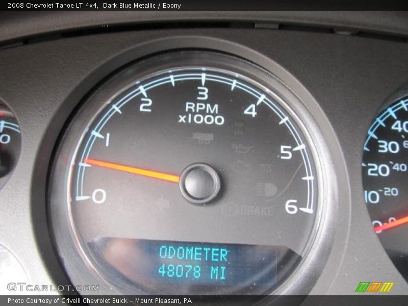 Dark Blue Metallic / Ebony 2008 Chevrolet Tahoe LT 4x4