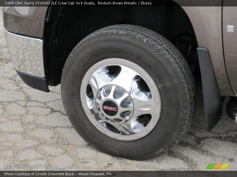 Medium Brown Metallic / Ebony 2008 GMC Sierra 3500HD SLE Crew Cab 4x4 Dually