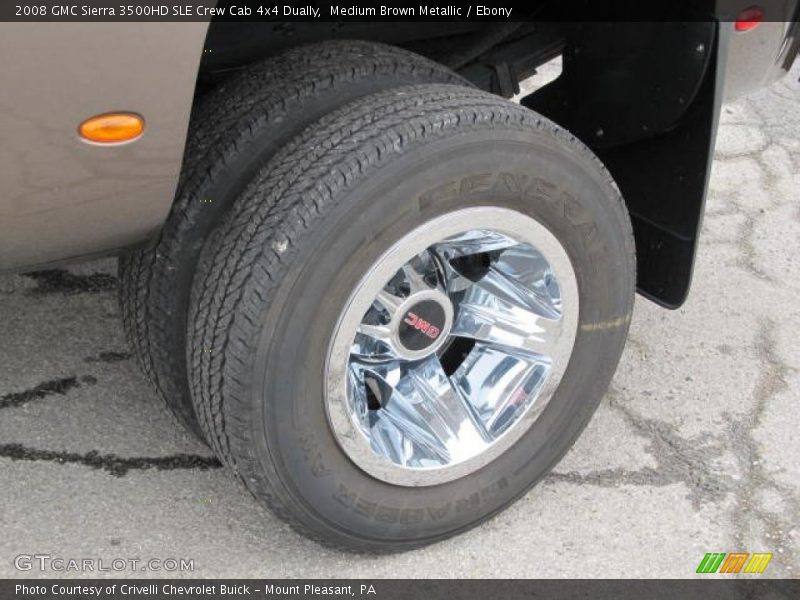 Medium Brown Metallic / Ebony 2008 GMC Sierra 3500HD SLE Crew Cab 4x4 Dually