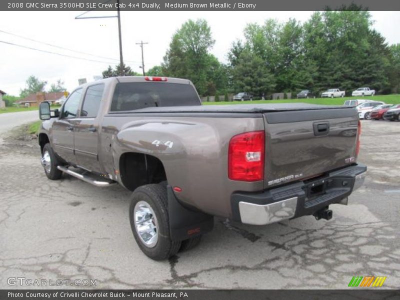 Medium Brown Metallic / Ebony 2008 GMC Sierra 3500HD SLE Crew Cab 4x4 Dually