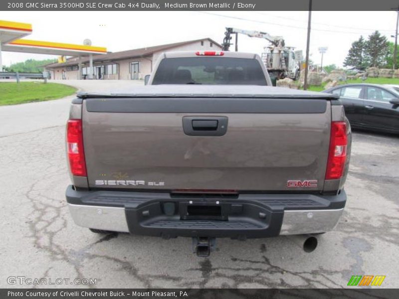 Medium Brown Metallic / Ebony 2008 GMC Sierra 3500HD SLE Crew Cab 4x4 Dually
