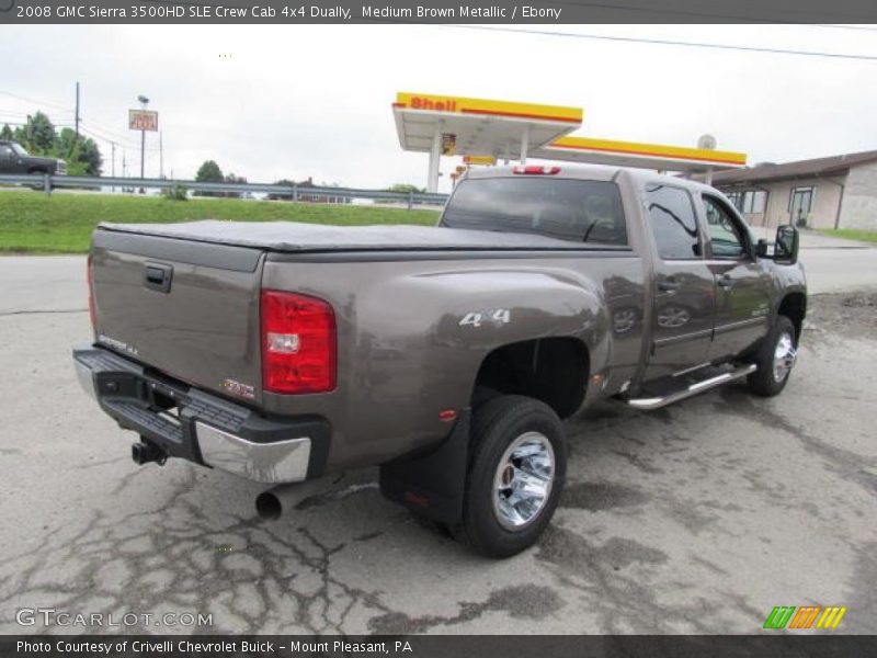 Medium Brown Metallic / Ebony 2008 GMC Sierra 3500HD SLE Crew Cab 4x4 Dually