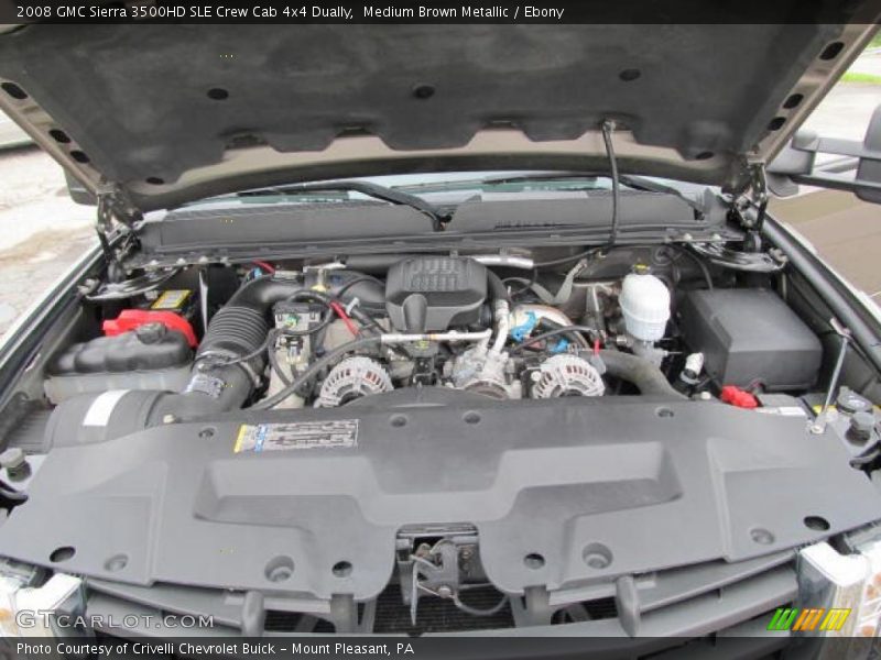 Medium Brown Metallic / Ebony 2008 GMC Sierra 3500HD SLE Crew Cab 4x4 Dually