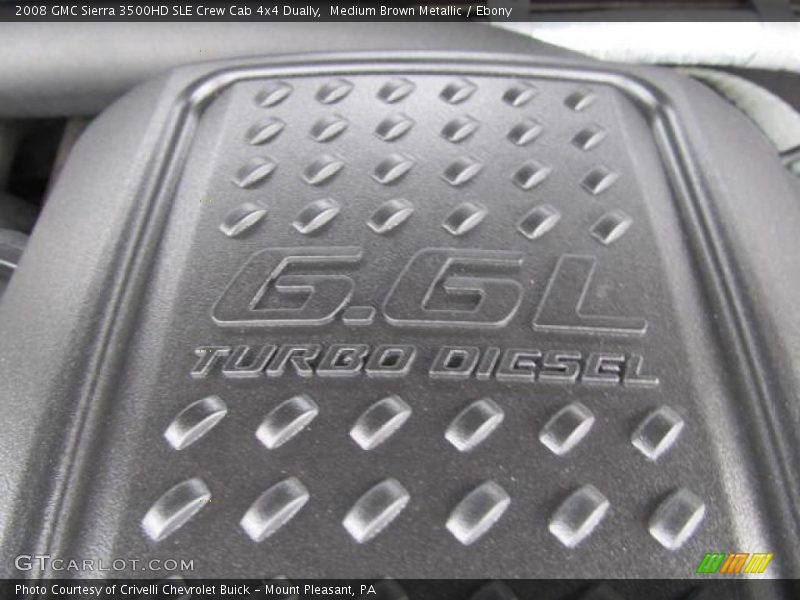 Medium Brown Metallic / Ebony 2008 GMC Sierra 3500HD SLE Crew Cab 4x4 Dually