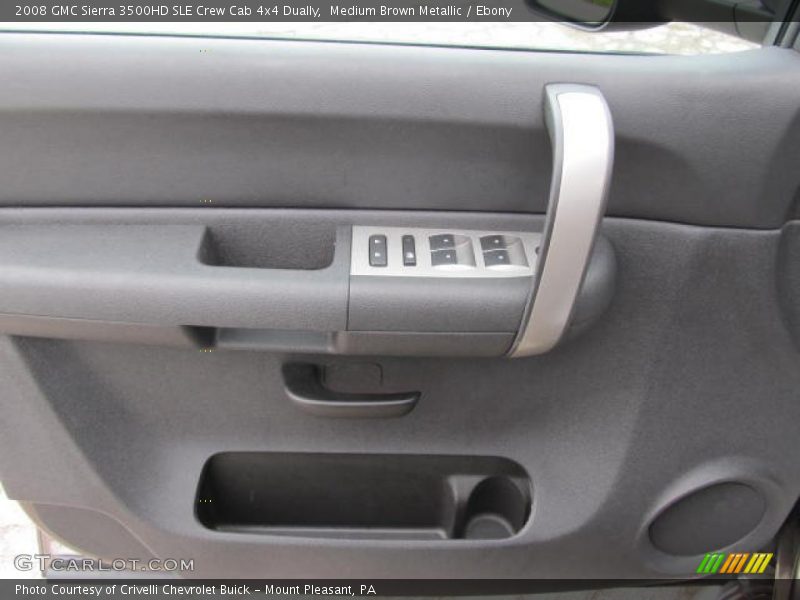 Medium Brown Metallic / Ebony 2008 GMC Sierra 3500HD SLE Crew Cab 4x4 Dually