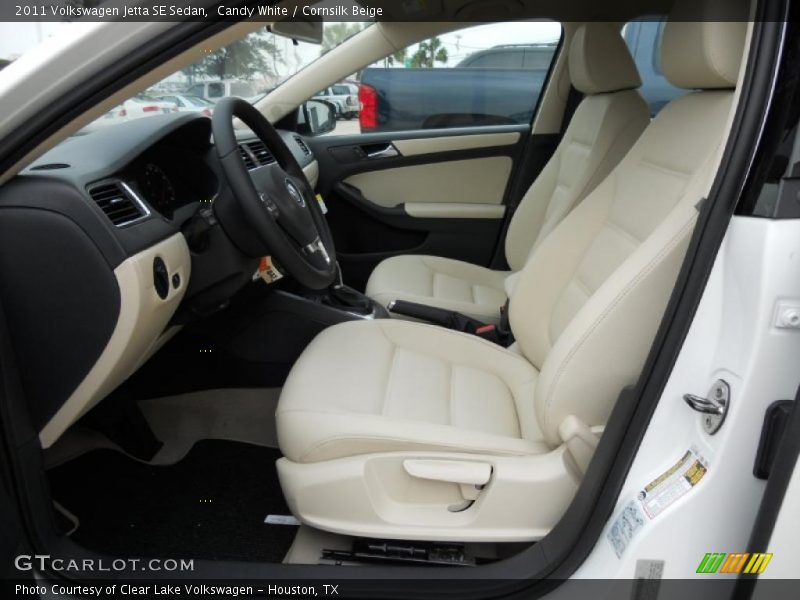 Candy White / Cornsilk Beige 2011 Volkswagen Jetta SE Sedan