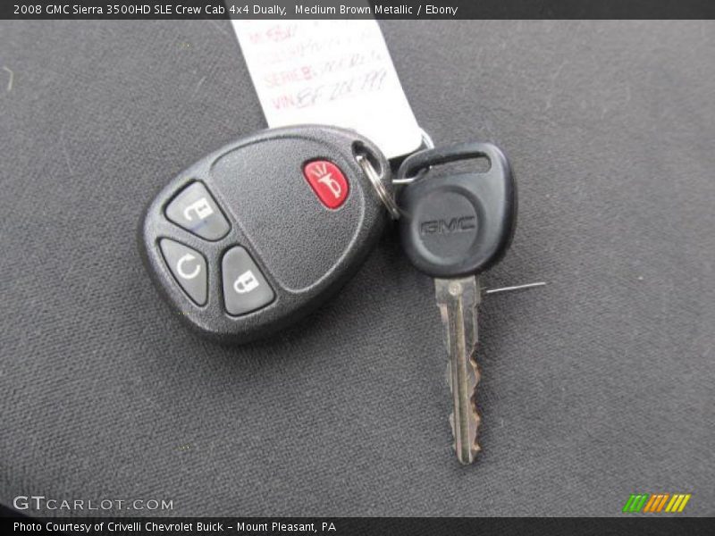 Medium Brown Metallic / Ebony 2008 GMC Sierra 3500HD SLE Crew Cab 4x4 Dually