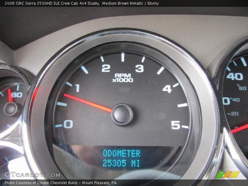 Medium Brown Metallic / Ebony 2008 GMC Sierra 3500HD SLE Crew Cab 4x4 Dually