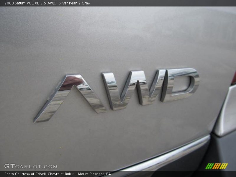 Silver Pearl / Gray 2008 Saturn VUE XE 3.5 AWD
