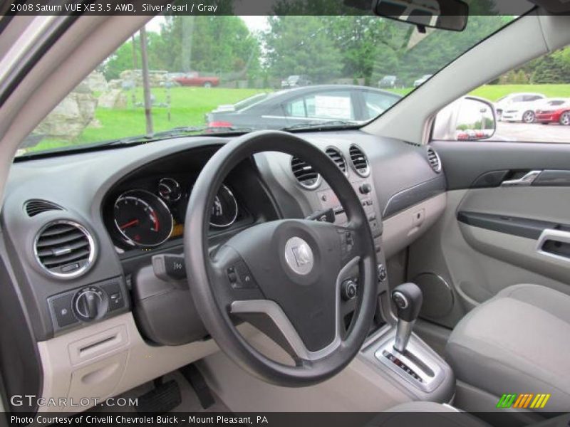 Silver Pearl / Gray 2008 Saturn VUE XE 3.5 AWD